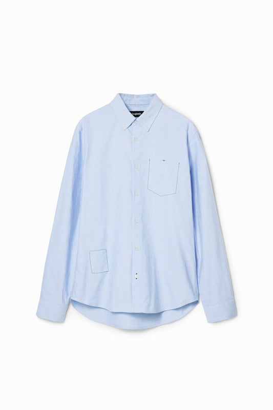 Desigual Shirt Roy Grey Blue (23WMCW22_2053) Men