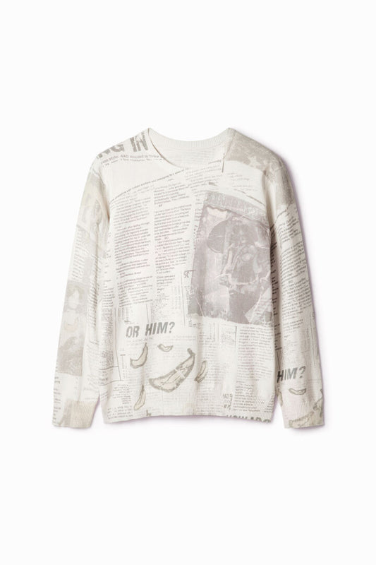 Desigual Jumper Simone Ecru (23WMJF16_9020) Men