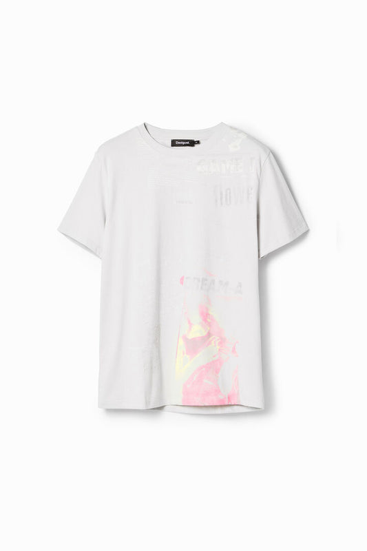 Desigual T-Shirt Peter Gray Pearl (23WMTK42_2005) Men