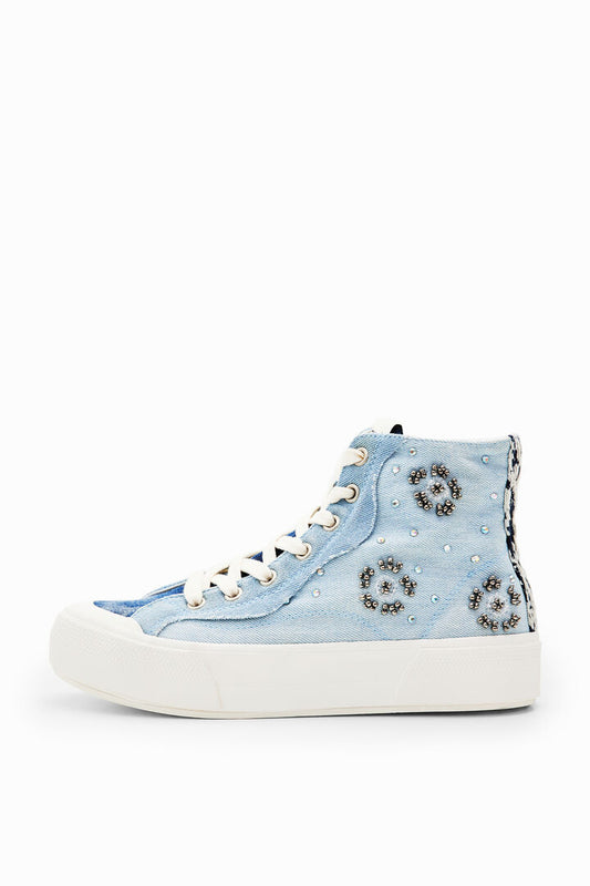 Desigual Sneakers Crush High D Denim Patch (23WSKA02_5183) Women