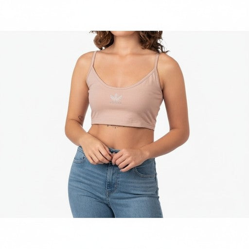 Adidas Originals Women's Crop Tank Top Pink, Women