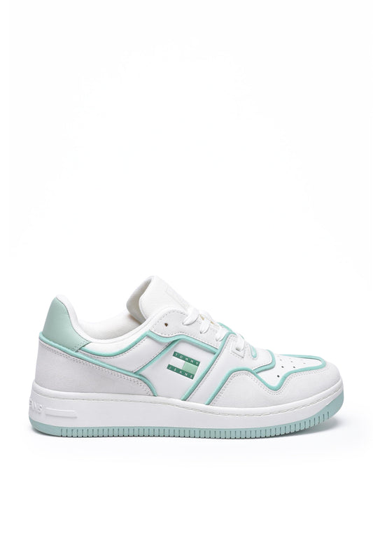 TOMMY JEANS sneakers WHITE/GREEN (259054-1107) Women