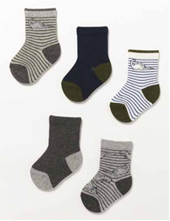 Zippy P5 Crew Socks Mixed (31038426035) Kids