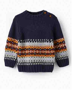 Zippy Sweat Jacquard Knit Dark Blue (31055477006) Kids