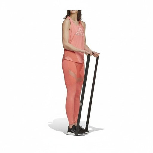 Adidas Pink Mesh Panel Leggings, Women