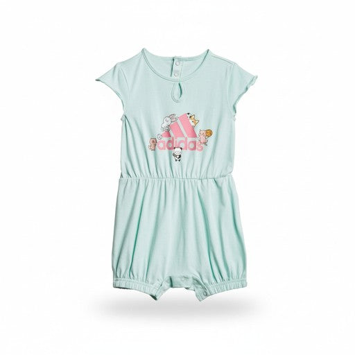 Adidas Animal Print Romper Mint, Kids