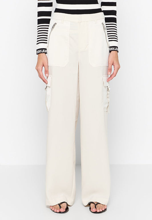 DKNY SATIN CARGO TROUSERS (ZZO2UWA29-N00) Women