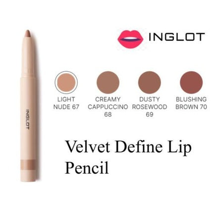 Inglot Velvet Define Lip Pencil 70 Blushing Brown 1.6g
