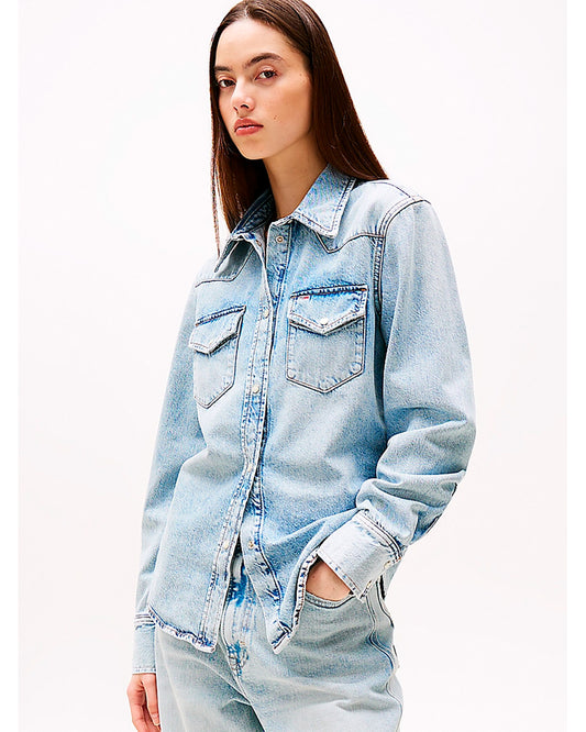 TOMMY HILFIGER DW0DW21416 - Denim Shirt Women