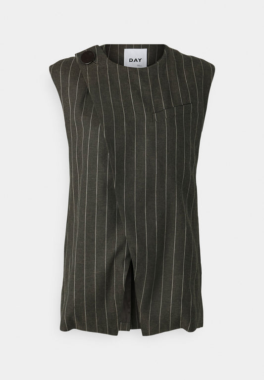 DAY Birger et Mikkelsen Enid Casual Linen Stripe Dark Brown (DA321G036-O11) Women