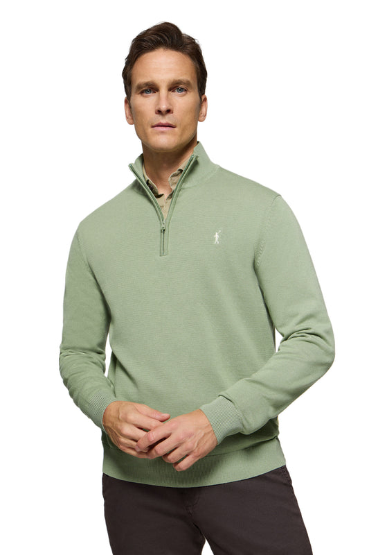 RIGBY GO ZIPPER NECK JADE_GREEN (44258) Men