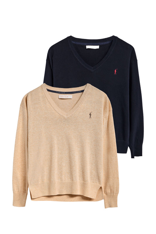 PACK 2 - RIGBY GO V NECK W [N-C] MULTICOLOR (44392) Women