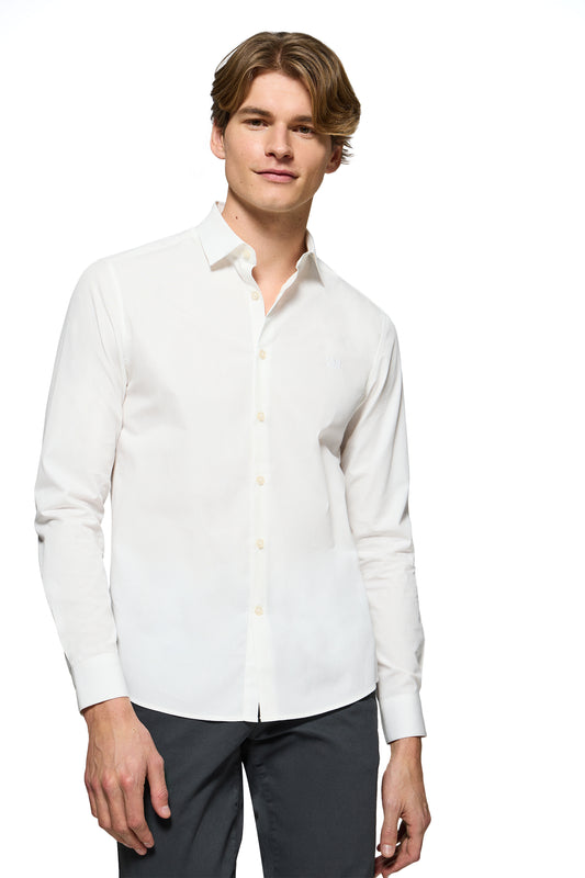 BLOCK PC SLIM POPLIN WHITE (44427) Men