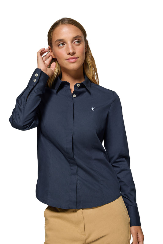 RIGBY GO W SLIM POPLIN NAVY (44469) Women