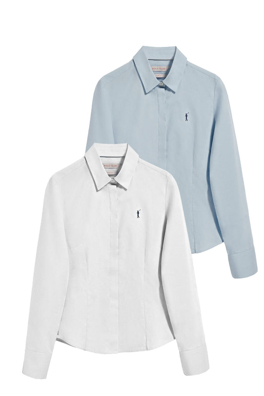 PACK 2 - RIGBY GO W SHIRT POPLIN [W-SB] MULTICOLOR (44500) Women