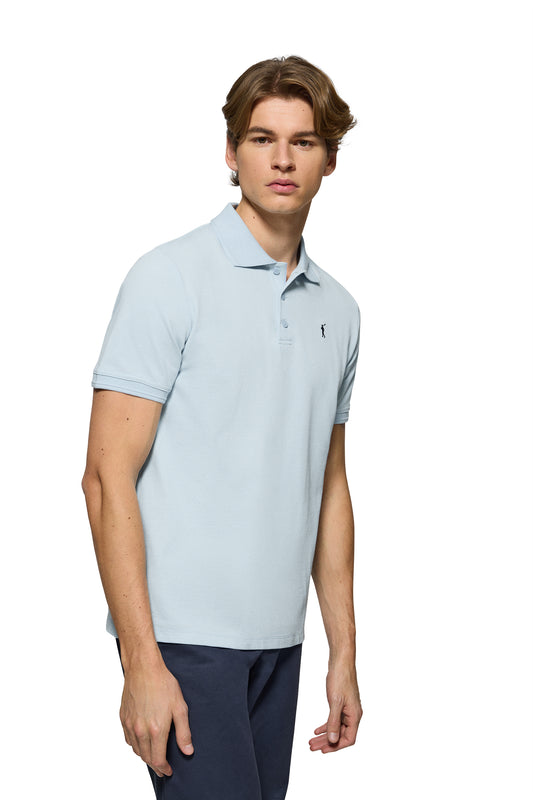 RIGBY GO POLO MC SS BABY_BLUE (44507) Men