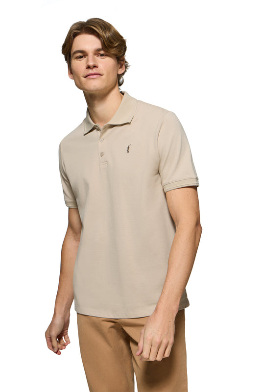 RIGBY GO POLO MC SS BEIGE (44515) Men