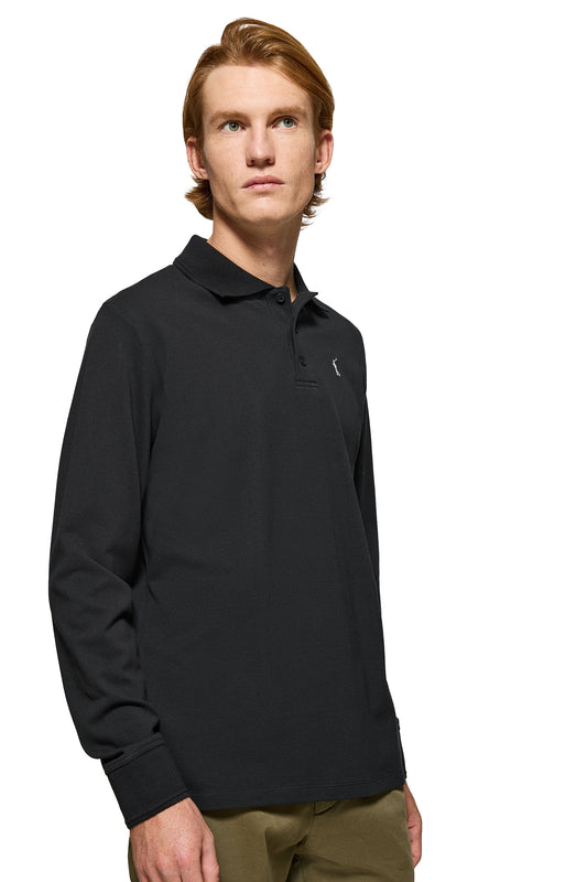 RIGBY GO POLO ML SS BLACK (44528) Men