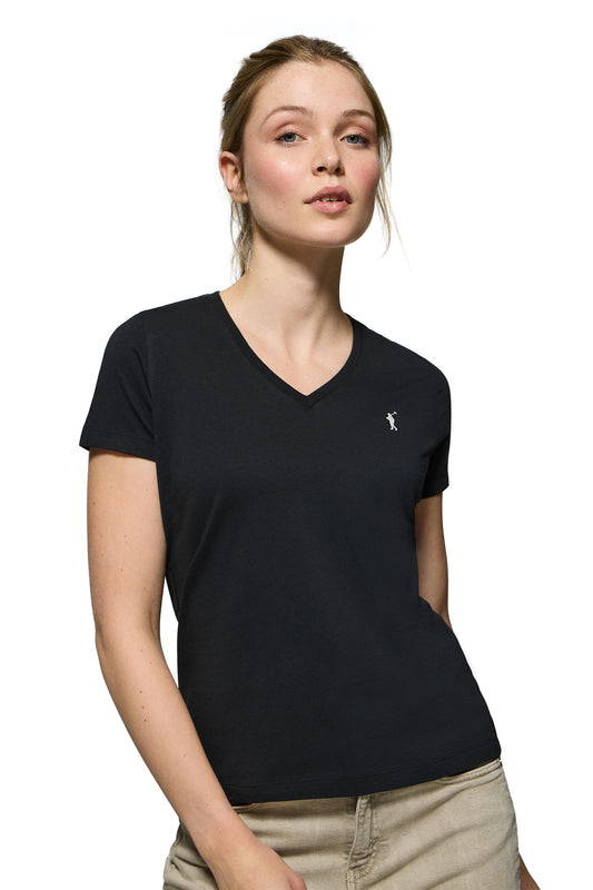 RIGBY GO W TSHIRT V IM BLACK (44776) Women