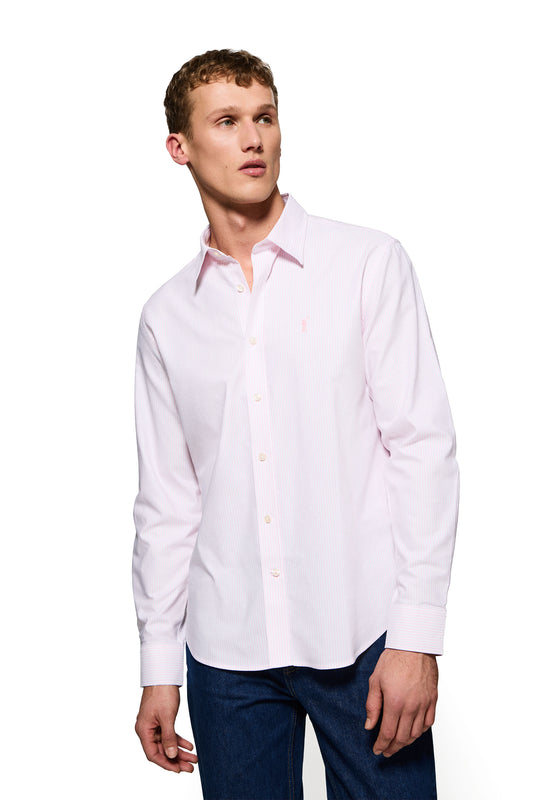 RIGBY GO SHIRT YALE STRIPES LIGHT_PINK (44883) Men
