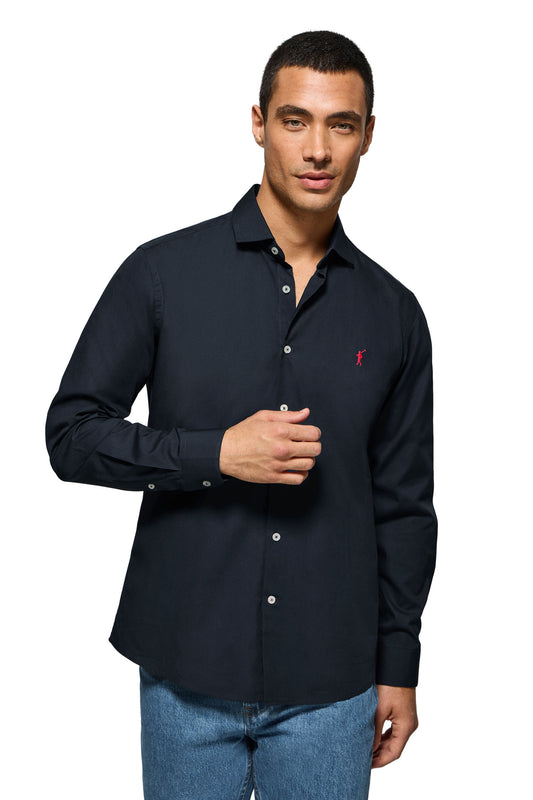 RIGBY GO SHIRT POPLIN VN NAVY (44888) Men