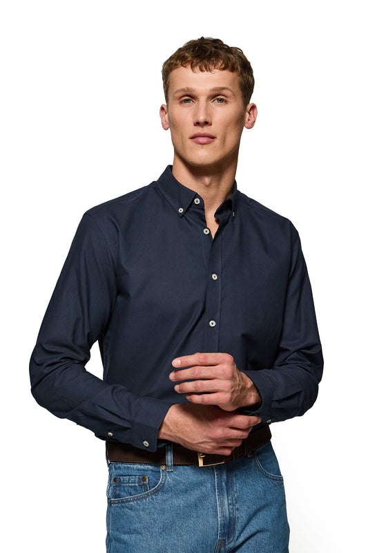 BLOCK SHIRT OXFORD NAVY (44897) Men