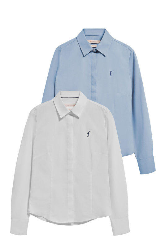 PACK 2 - RIGBY GO W POPLIN SHIRT [W-SB] MULTICOLOR (44925) Women