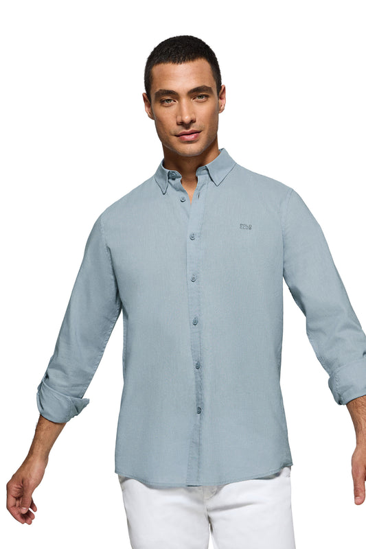 BLOCK SHIRT CL SKY_BLUE (44942) Men