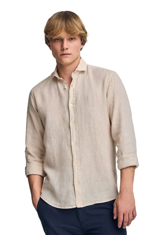 RIGBY BEST SHIRT LINEN GD SAND (44959) Men