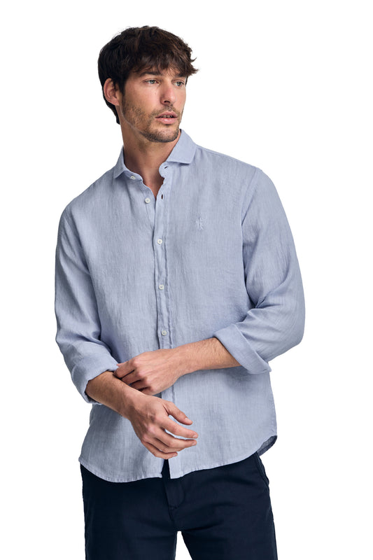 RIGBY BEST SHIRT LINEN GD SKY_BLUE (44960) Men