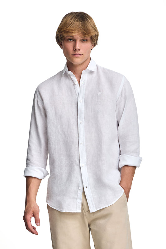 PC MONOGRAM LINEN SHIRT GD WHITE (44962) Men