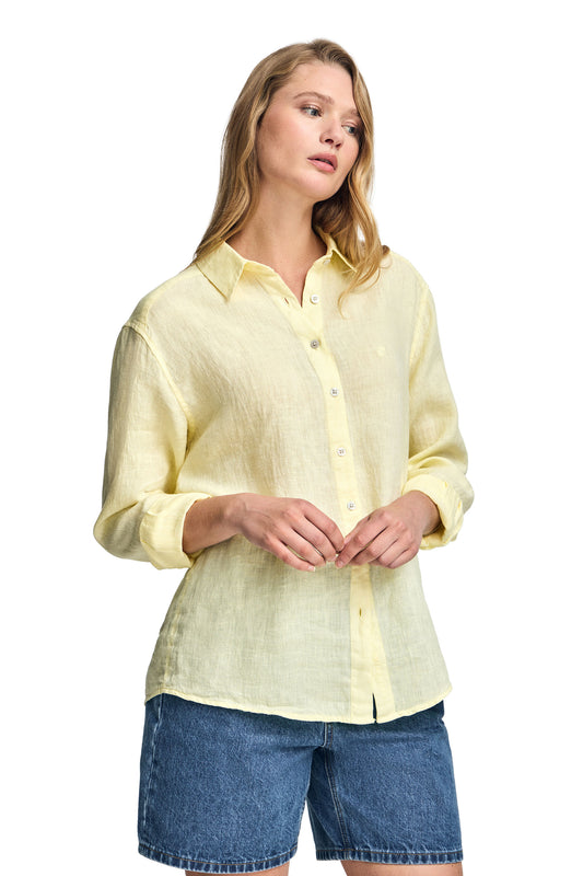 PC MONOGRAM W LINEN SHIRT GD LIGHT_YELLOW (44968) Women