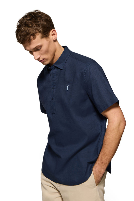 RIGBY GO POLO NECK SHIRT CL NAVY (44979) Men