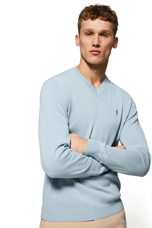 RIGBY GO V NECK VN BABY_BLUE (44994) Men