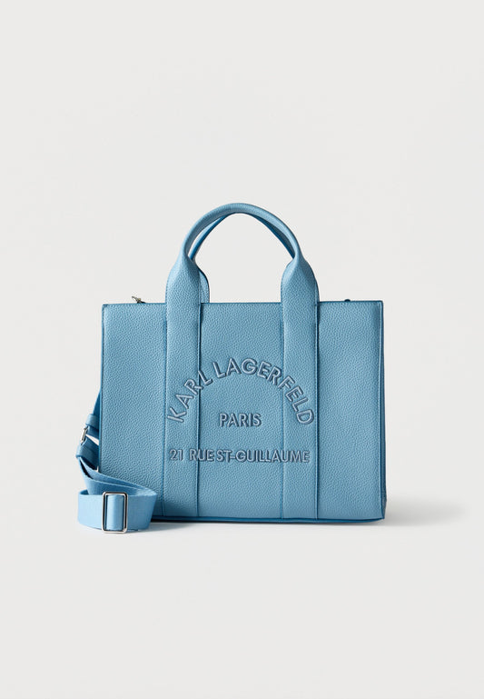 Karl Lagerfeld K/Rsg Mn Square Tote Peb Emb Blue Bloom (B1W300422HL) Women