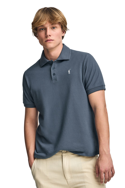 RIGBY GO POLO SS VN DENIM_BLUE (45381) Men