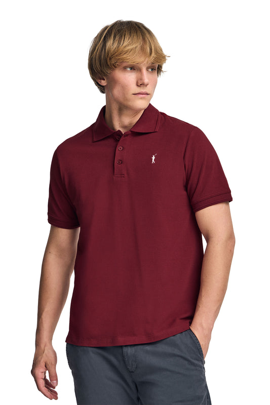RIGBY GO POLO SS VN GARNET (45382) Men