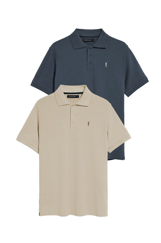 PACK 2 - RIGBY GO POLO SS VN [DB-BE] MULTICOLOR (45393) Men