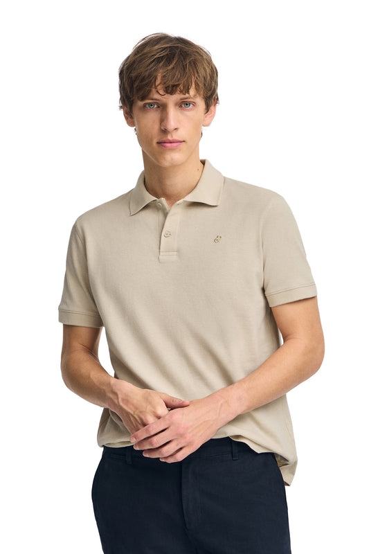 PC MONOGRAM POLO SS CL BEIGE (45410) Men