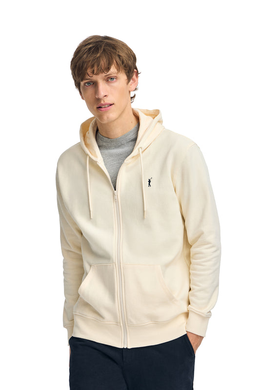 RIGBY GO HOODIE ZIPPER FT SWEAT ECRU (45468) Men