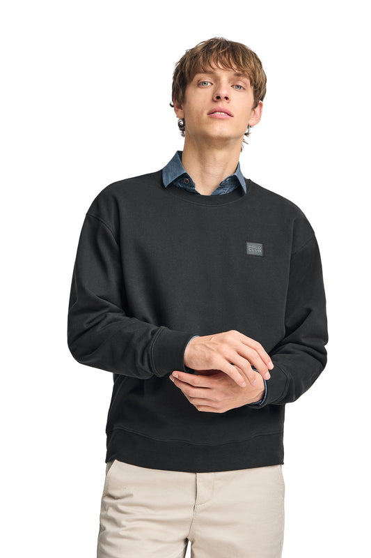 TWILL PATCH FT SWEAT U BLACK (45472) Men