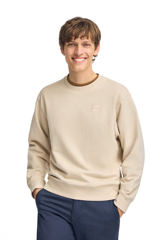 TWILL PATCH FT SWEAT U BEIGE (45474) Men