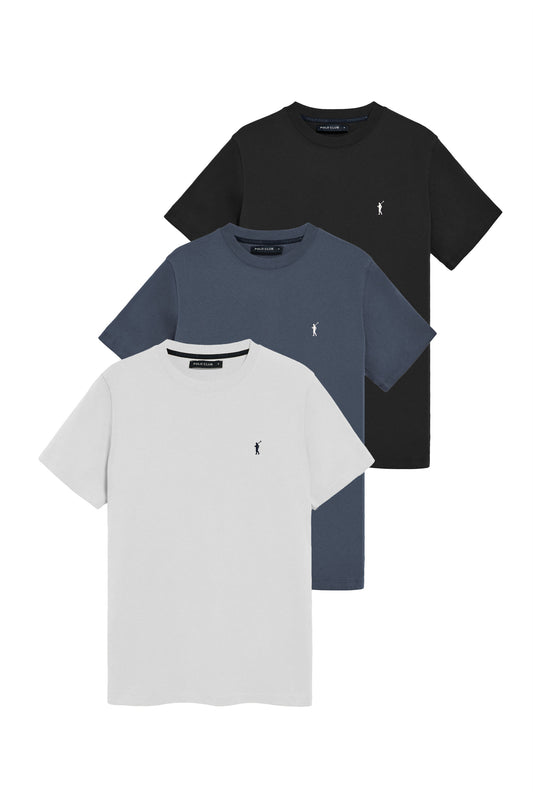 PACK 3 - RIGBY GO TSHIRT SS VN [B-DB-W] MULTICOLOR (45505) Men