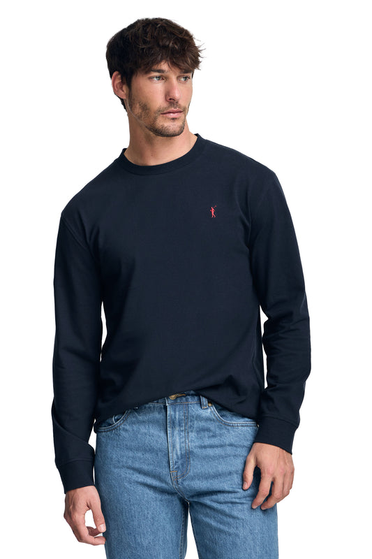 RIGBY GO TSHIRT LS VN NAVY (45549) Men