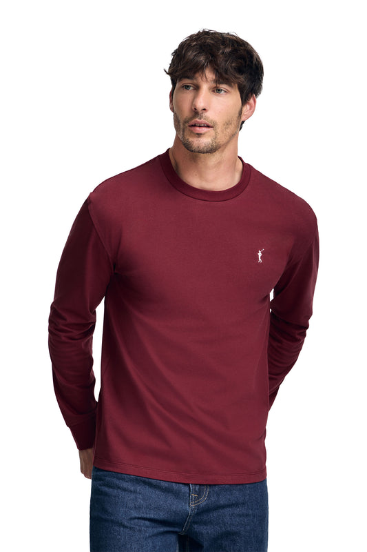 RIGBY GO TSHIRT LS VN GARNET (45551) Men