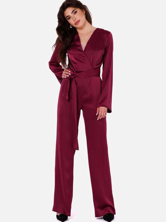 Makover jumpsuits and dungarees Maroon (Makover_Jumpsuit_K171) Women