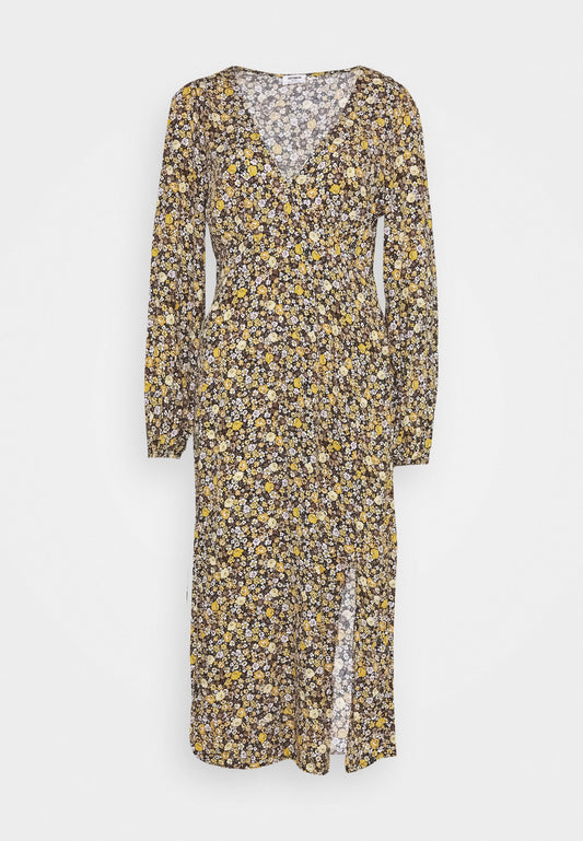 Cotton On WOVEN HEATHER LONG SLEEVE MIDI DRESS (C1Q21C017-Q11) Women