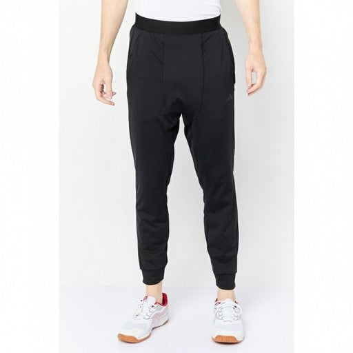 Adidas Black Cuffed Athletic Jogger Pants, Men