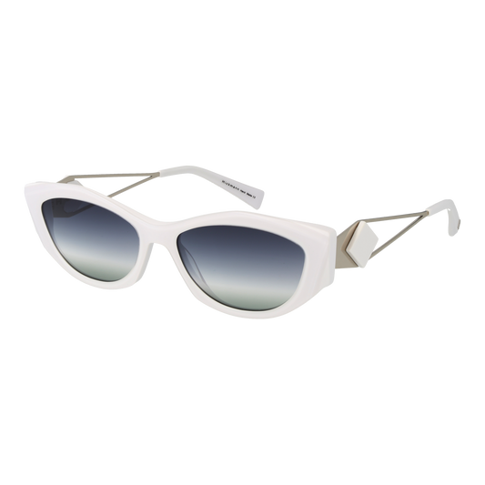 Ana Hickmann Oval Sunglasses White (26001399) Women