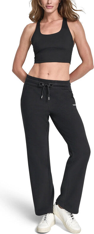 DKNY Tonal Patch Logo Mid Rise Joggers (DP6P3590) Women